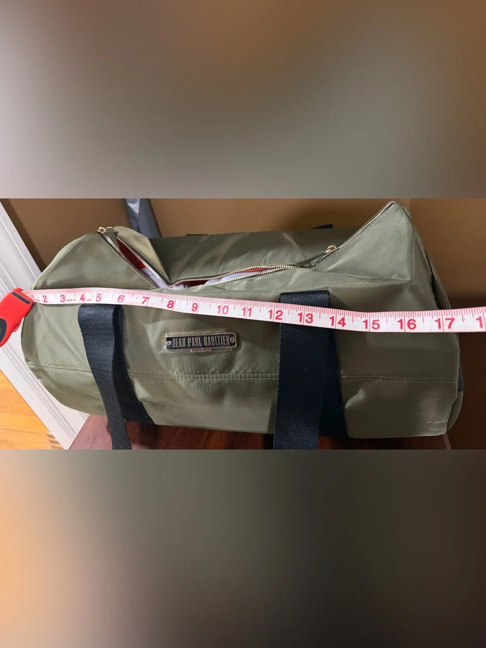 Jean Paul Gaultier Olive Green Duffel  / 11 pieces man. NWT